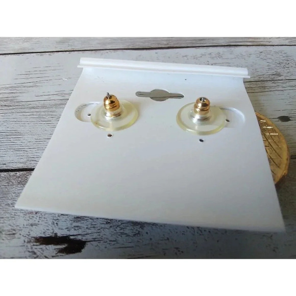 NWT Vibrant XL Vintage Circle 1980s Earrings - Picture 3 of 5